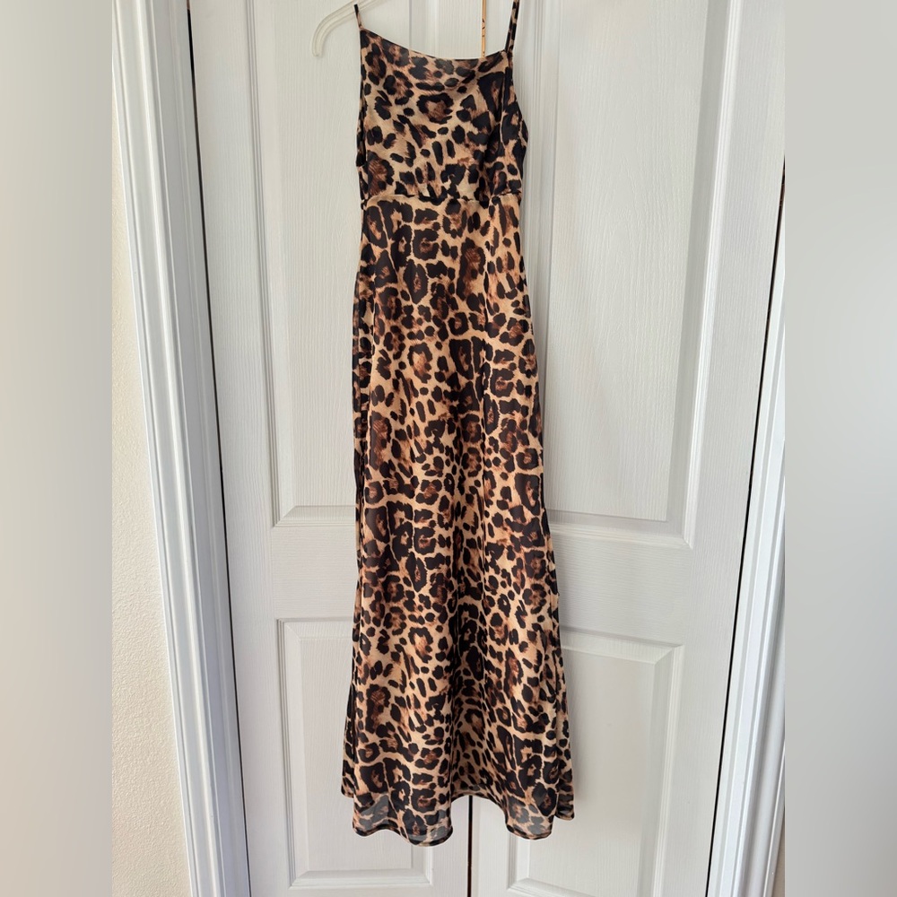 ASOS Leopard Print Maxi‎ Dress